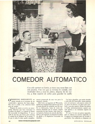 Comedor Automático - Noviembre 1963