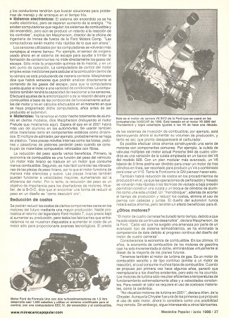 El motor del futuro - Junio 1988