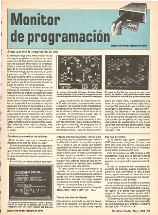 Monitor de programación - Mayo 1984