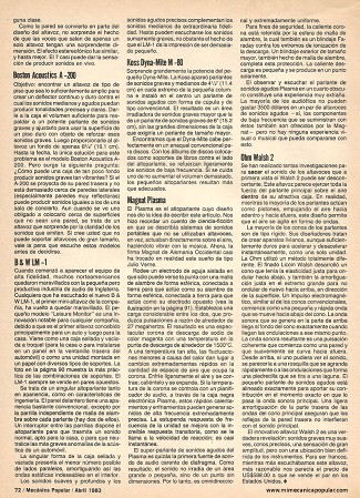 7 Nuevos Altoparlantes - Abril 1983
