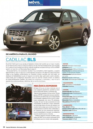 Cadillac BLS - Noviembre 2006