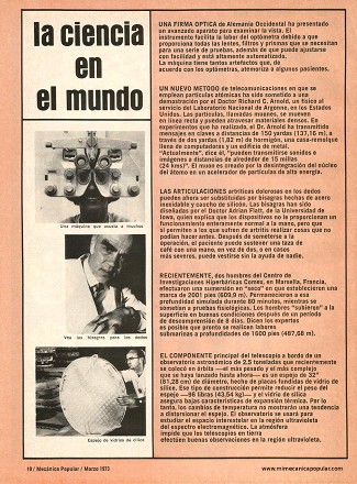 La ciencia en el mundo - Marzo 1973