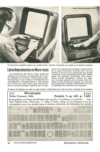 Libros Reproducidos en Micro-texto - Septiembre 1949