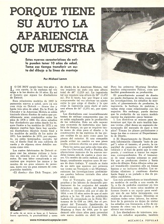 Por qué tiene su auto la apariencia que muestra - Abril 1969