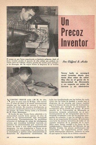Un Precoz Inventor - Noviembre 1949