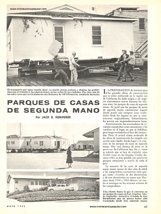 Parques de Casas de Segunda Mano - Mayo 1962