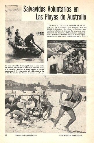 Salvavidas Voluntarios en Las Playas de Australia - Septiembre 1951