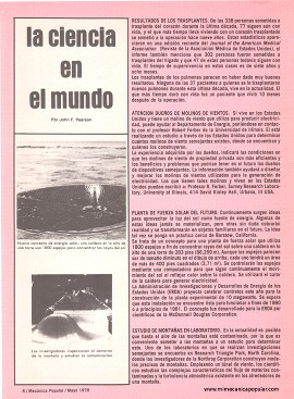 La ciencia en el mundo - Mayo 1978