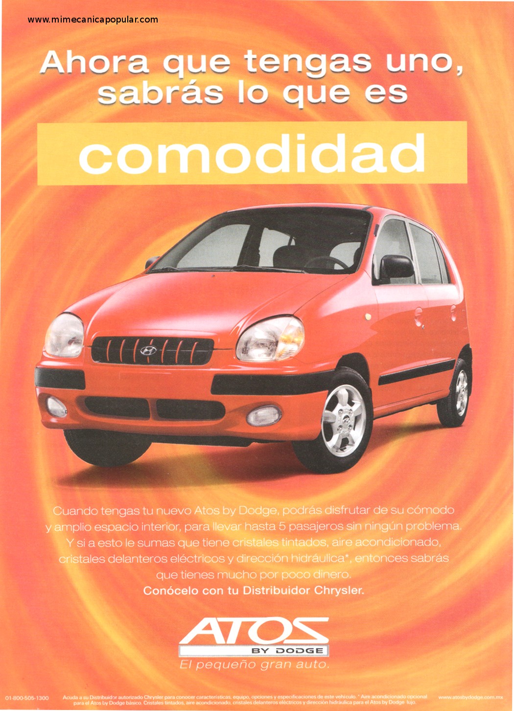 Publicidad - Dodge Atos - Diciembre 2000