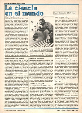 La ciencia en el mundo - Febrero 1986