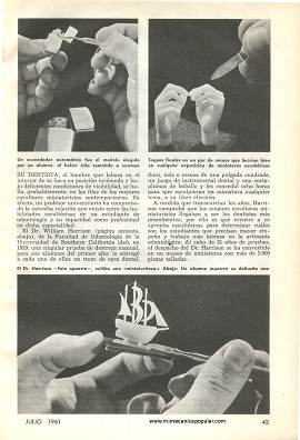 Prueba de Destreza Dental - Julio 1961