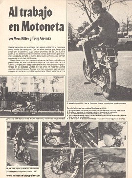 Al trabajo en Motoneta - Junio 1980