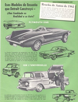 Esos Modelos de Ensueño que Detroit Construyó - Abril 1962