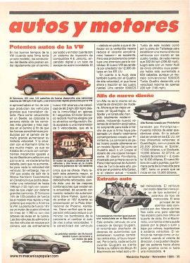 Autos y Motores - Noviembre 1986