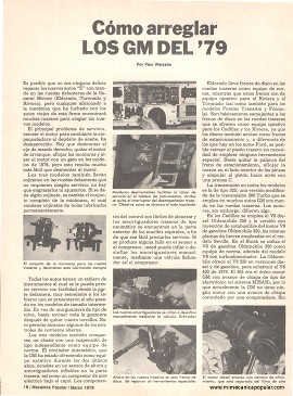 Cómo arreglar los GM del 79 - Marzo 1979