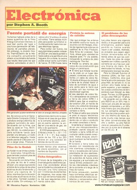 Electrónica - Noviembre 1986