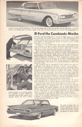 El Ford Ha Cambiado Mucho - Enero 1960