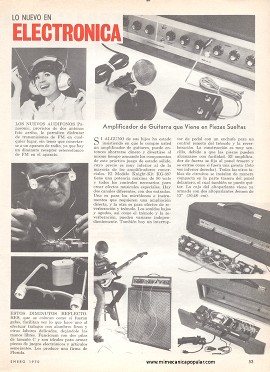 Lo Nuevo en Electrónica - Enero 1970