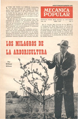 Los Milagros de la Arboricultura - Abril 1957