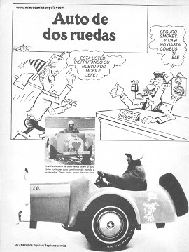 Foo Mobile - Auto de dos ruedas - Septiembre 1978