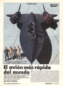 Blackbird SR-71 - El Avión más rápido del mundo - Septiembre 1991