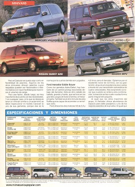 Comparando los Minivanes - Febrero 1993