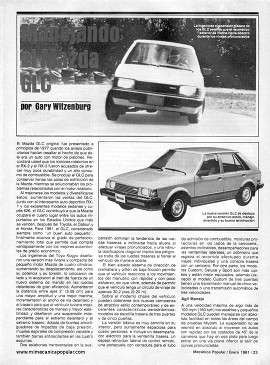 Manejando el Mazda GLC - Enero 1981