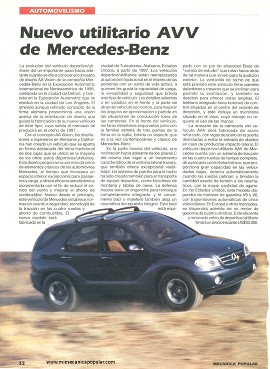 Nuevo utilitario AVV de Mercedes-Benz - Abril 1996