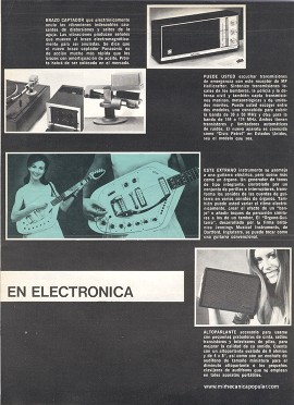 Lo nuevo en electrónica - Marzo 1971