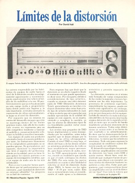 Audio - Límites de la distorsión - Agosto 1979