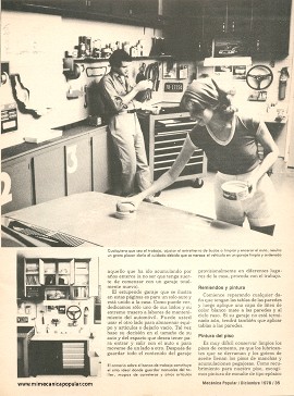 Cómo organizar su garaje - Diciembre 1978