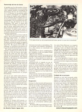 Cómo darle servicio a los GM del 80 - Agosto 1979
