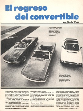 El regreso del convertible - Octubre 1979