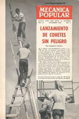 Lanzamiento de Cohetes Sin Peligro - Noviembre 1958