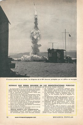 Lanzamiento de Cohetes Sin Peligro - Noviembre 1958