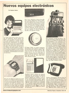 Lo Nuevo en Electrónica - Diciembre 1978